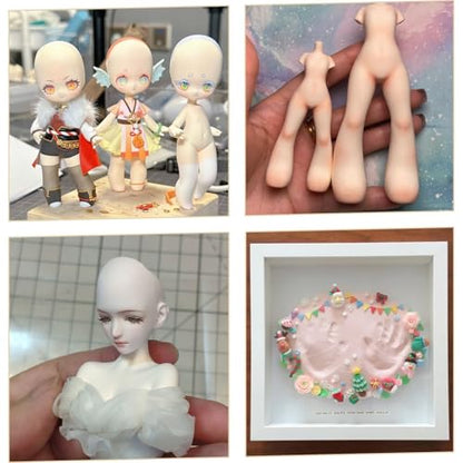 Lightweight Clay - Air Dry Clay, Ultra Light & Soft, Safe & Non-Toxic, Moldable & Flexible, DIY Modeling Clay for Anime Figures, Sculpting, Molding, Creative Art Crafts (Skin-3 Packs) - color: Skin-3 Packs