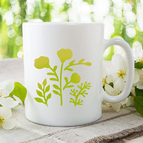 Teling 80 Pcs Flower Stencils Spring Bouquet Painting Stencils Reusable Wildflower Small Botanical Floral for Painting on Wood Wall Canvas Crafts Home Furniture Sign, 3 x 3 Inch - style: Wildflower