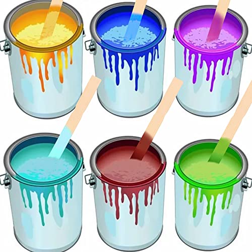 Wooden Paint Stir Sticks - 14 Inch REWISS Paint Sticks Wood Stirrers Paddles Resin or Wooden Craft Sticks, Garden and Library Markers(Pack of 50) - size: 14 inch(50pcs)