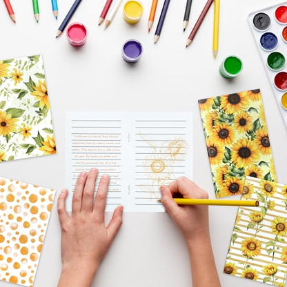 12 Pack Sunflower Small Pocket Notebook Journals,Yellow Flower Floral Memo Notepad Mini Notebook Hardcover Lined Note Pads for Home Office Stationery Supplies Party Favor Sunflower Flower Journal Planner Diary