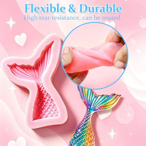 Silicone Mold Making Kit 68oz, 15A Platinum Cure Silicone Rubber, Liquid Silicone for Mold Casting of Resin/Soap/Candle/Wax/Concrete/Clay, Pink