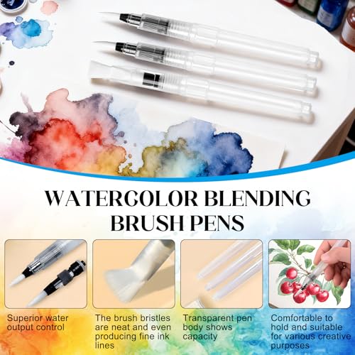 JAOJAO Alcohol Ink Blending Solution, 100ml Ink Medium Liquid, Water Pen | Control Diffusion, Enhance Gloss, Save Ink, Enrich Visual Layers, for Art Painting, Resin, Fluid Art Supplies