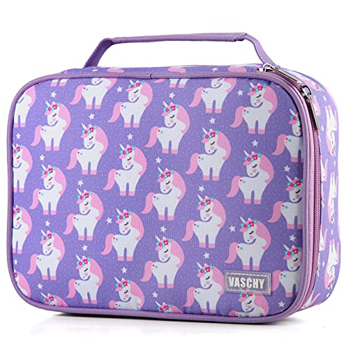 VASCHY Large Pencil Case, Art Color Pencils Pouch with Detachable Layers Multiple Zip Pockets for School Office Stationary Organization Purple Unicorn - color: Purple Unicorn