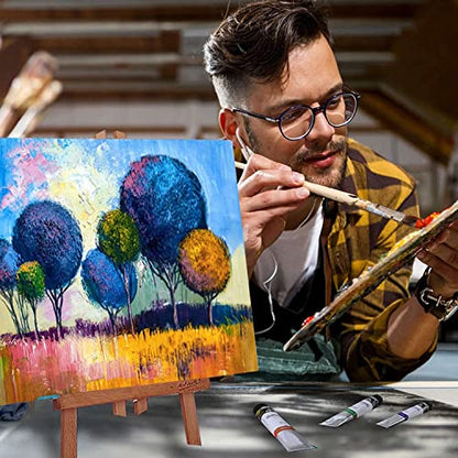 Large Canvases for Painting 20x20 Inch 2-Pack, 12.3 oz Triple Primed Acid-Free 100% Cotton Stretched Canvas, Blank Large Canvas for Oil Paint Acrylics Pouring & Wet Art Media - size: 20"x20"(2-Pack), style: Studio