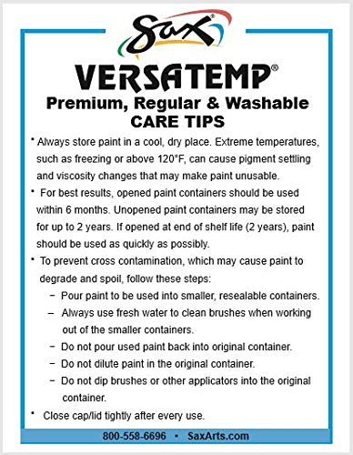 Sax Versatemp Heavy-Bodied Tempera Paint, Green, 1 Pint - 1440689