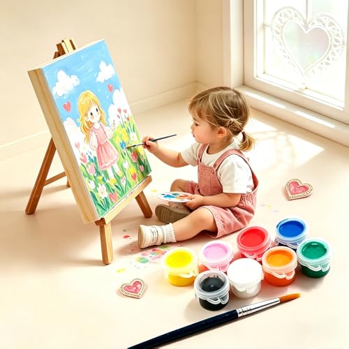 6 Pack Blank Wood Panel Boards, Unfinished Wood Canvas Panels for Crafts, Painting Canvas, DIY Art Projects, Pouring, Arts Use with Oils, Acrylics (10 * 12inch) - size: 10*12inch