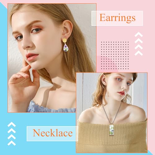 Oubaka 50pcs Open Bezels 5 Styles Hollow Frames Pendants Geometric Hollow Bezel Pendant Open Back Frame Pendant for Resin Casting, Necklace, Earrings, Pressed Flower, DIY Crafts(K Gold) - color: 50pcs;K Gold;5 Styles