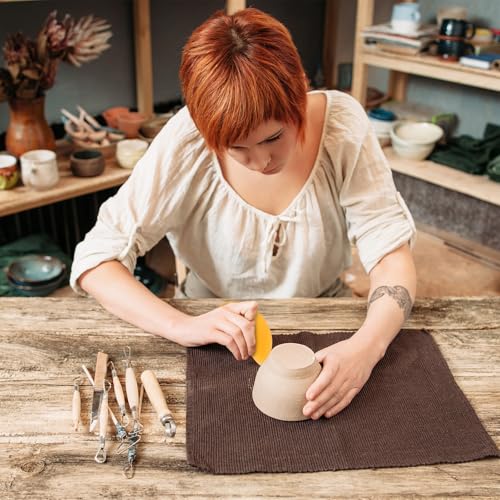 4 PCS Silicone Pottery Ribs, Soft Silicone Sculpting Tools, Multicolor and Multishape Pottery Ribs Mud Tools for Shapes Sculpting, Mud, Trimming, Throwing