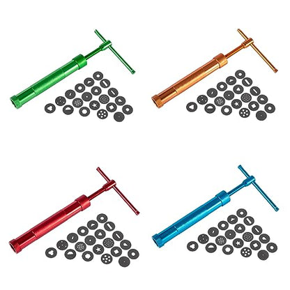 Stainless Steel Clay Extruder Sugar Paste Extruder Cake Fondant Decorating Tool Set Ceramics & Pottery Clay Extruders Mixers & Presses (Blue) - color: Blue