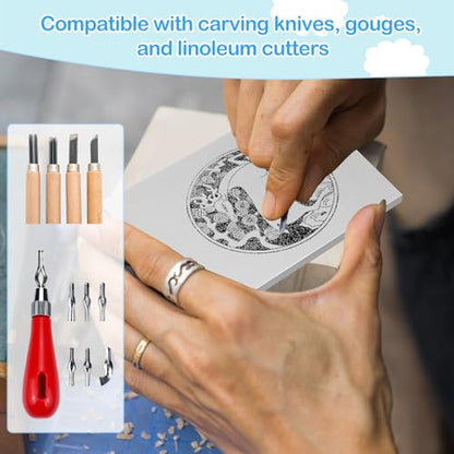 Frienda 50 Pack Rubber Carving Blocks 4 x 6 Inch, Rubber Stamp Carving Blocks for Printmaking, Printing, DIY Craft Project, Soft Block Stamp for Beginners and Professional(Gray) - color: Gray