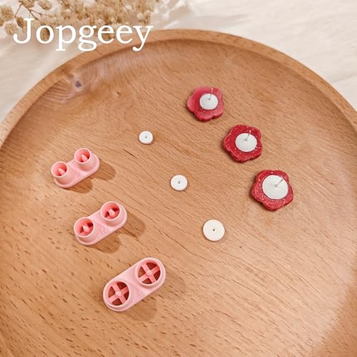 Stud Post Embedding Tool Set for Polymer Clay Earring, 3D Print Polymer Clay Tools for Clay Jewelry, Earring Post Embedder Tool, Easy to Use and Store