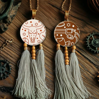 CHGCRAFT Cowboy Elements Clay Texture Mat Western Horseshoe Patterns Polymer Texture Sheets DIY Tools for Clay Pottery Earring Jewelry Making Stamp Engraving Machines, 3.9x2.6inch - style: Cowboy