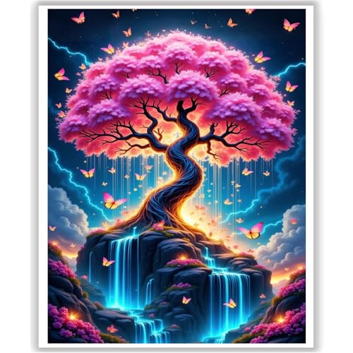 HITO Tree of Life Paint by Numbers Kit for Adults - Tree of Life Paint by Number for Adults for Gift Home Wall Decor 16x20 Inch - color: Tree of Life 2