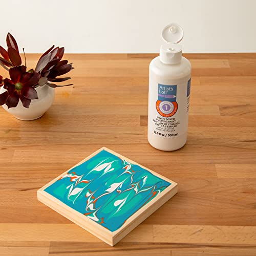 Artist's Loft Acrylic Ready-Mixed Pouring Paint, 12 Pack - color: Metallic White