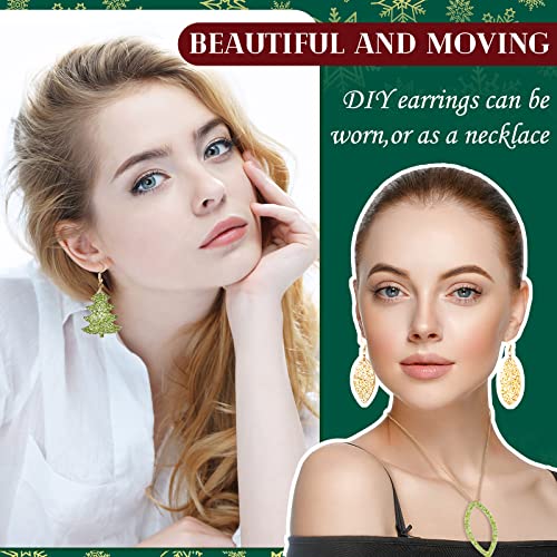 Patelai 4 Pcs Resin Earring Molds Irregular Shaped Earrings Silicone Mold for Epoxy Resin Dangle Drop Jewelry Making Kit for Women DIY Crafts Necklace Pendants Keychain(Snowflake Oval) - style: Snowflake Oval