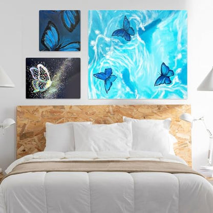 Stretched Canvas for Painting 12x16 Inch (4 Pack) - 100% Cotton Triple Primed White Artist Canvas Boards, Blank for Acrylic, Oil, Watercolor - Professional Art Supplies