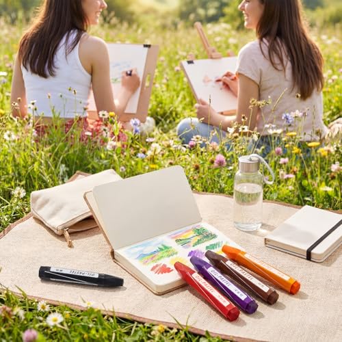 48 Sets 384 Pcs Oil Pastels Bulk 8 Colors Hexagonal Soft Oil Crayons Pastels Easy Grip Non-toxic Art Supplies for Beginners Artists Painting Drawing Blending Graffiti Gallery