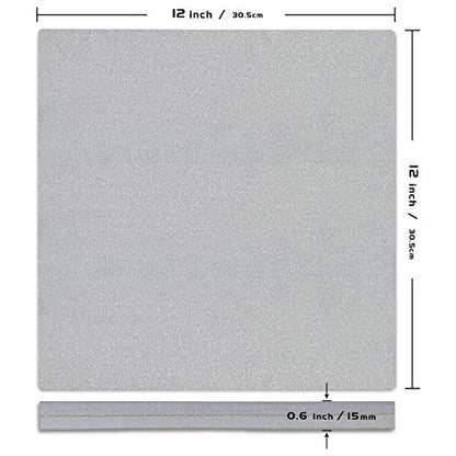 Easy Heat Press Mat 12x12 with Teflon Sheets 12x16 Inch 3 Pack - size: 12X12 with teflon