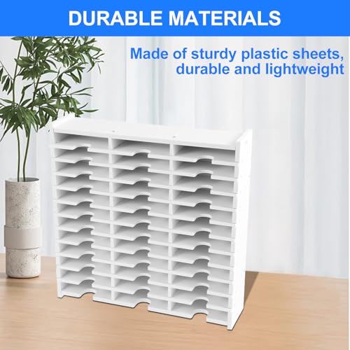 PTMTFYL 36 Slots Ink Pad Rack, Ink Pad Holder and Stamp Pad Storage, Large Capacity Up Ink Pad Organizer for Crafts Supply, Space-Saving