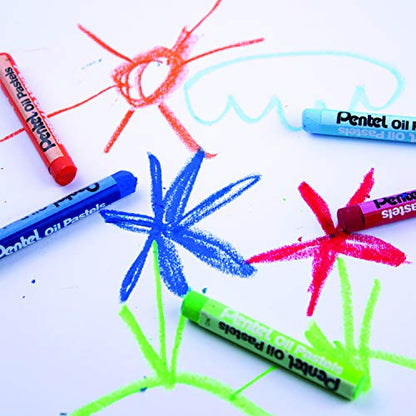 Pentel Arts Oil Pastels, 16 Color Set (PHN-16)(Pack of 96, 1536 Count Total) - size: 1 Count (Pack of 1536)