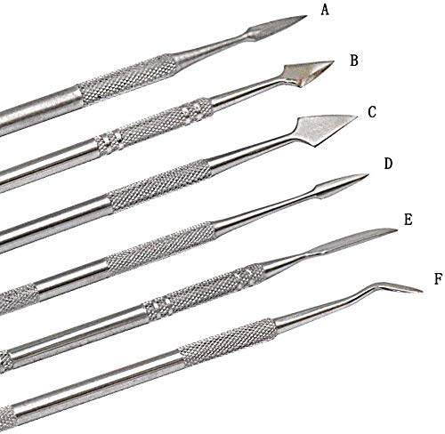 New Wax Carvers Set Double Ended Dental Wax Modeling Sculpting Tools Dental Picks Polymer Pottery Clay Carving Tool Stainless Steel 12 Pieces