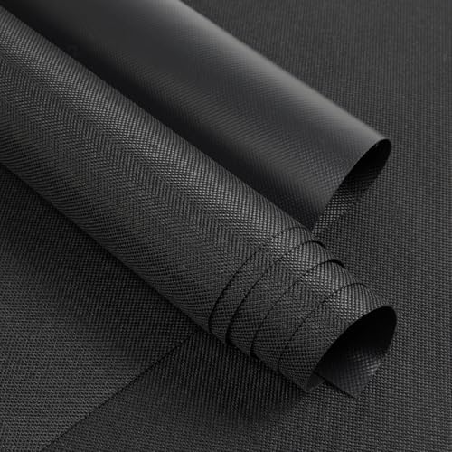 Waterproof Canvas Fabric 600Denier 60"×36" Marine Cordura Canvas Material with Waterproof PVC Backing Anti-UV Blocks Heat, Reduce Glare for Boat Car Awning Outdoor Home Cushion, Black - color: Black, size: 36x60 inch