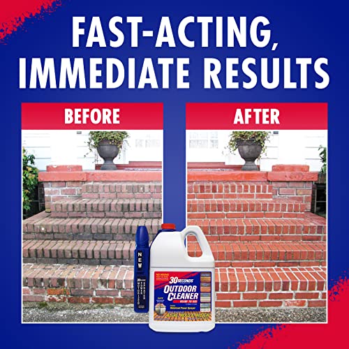 30 SECONDS Mold and Mildew Stain Remover | 1.3 Gallon | Ready to Use | Battery Powered Spray Wand - size: 166.4 Ounce (Pack of 1)