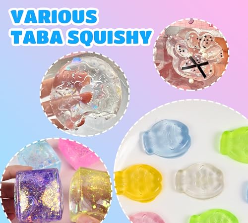Transparent Liquid Silicone for Taba Squishy Kit - 18oz 1:1 Ratio Mixed Super Soft Silicone Rubber for Squishies Making, Perfect DIY Stress Relief Gift Making Kit for Squishy Maker, Bear, Cat's Paw