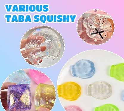 Transparent Liquid Silicone for Taba Squishy Kit - 18oz 1:1 Ratio Mixed Super Soft Silicone Rubber for Squishies Making, Perfect DIY Stress Relief Gift Making Kit for Squishy Maker, Bear, Cat's Paw