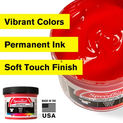 Speedball 004606 Fabric Screen Printing Ink, 32 fl. oz., Blue Denim - color: Blue Denim, size: 32 fl oz