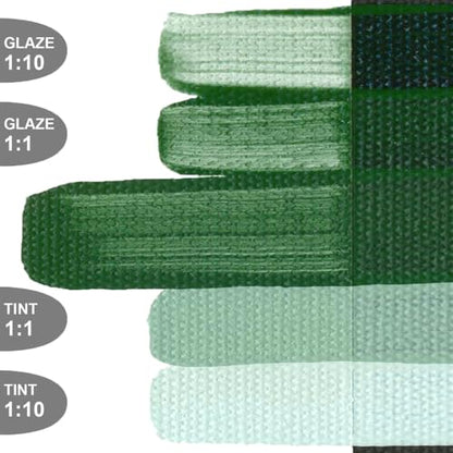 GOLDEN OPEN Slow-Drying Acrylics, Chrom Oxide Green Dark, 2 fl oz. tube, Professional Acrylic Paint, Semi-Opaque - color: Chrom Oxide Green Dark, size: 2 Fl Oz (Pack of 1)