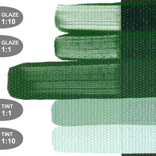 GOLDEN OPEN Slow-Drying Acrylics, Chrom Oxide Green Dark, 5 fl oz. tube, Professional Acrylic Paint, Semi-Opaque - color: Chrom Oxide Green Dark, size: 5 Fl Oz (Pack of 1)