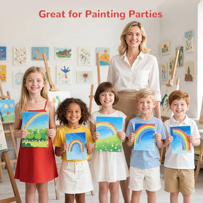 Canvas Boards 24 Pack, 9x12 Inch Painting Canvas Panels, 100% Cotton White Blank Art Supplies for Acrylics Oil Watercolor Tempera Paints - size: 9"x12" - 24pcs