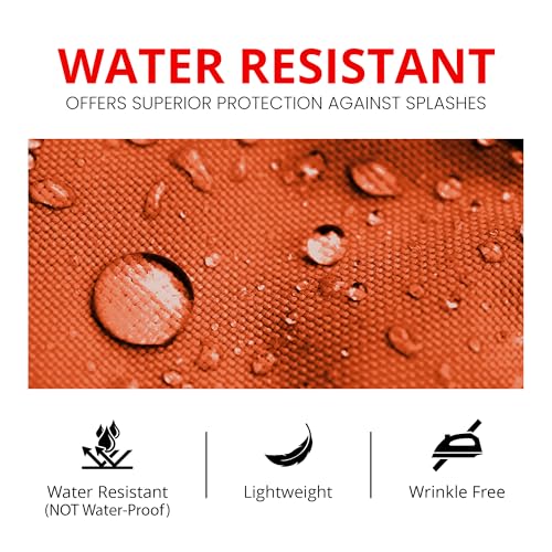 Utopia Kitchen 10 Pack Bib Apron Adjustable with 2 Pockets, Water and Oil Resistant, Cooking Kitchen Chef Apron for Women Men - color: Orange