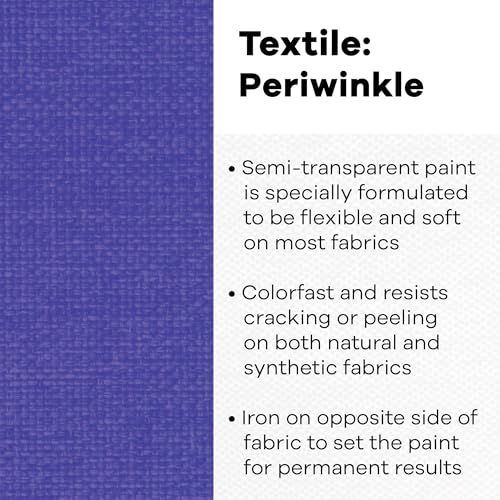 Textile Color Paint Periwinkle - color: Periwinkle, size: 8 Fl Oz (Pack of 1)