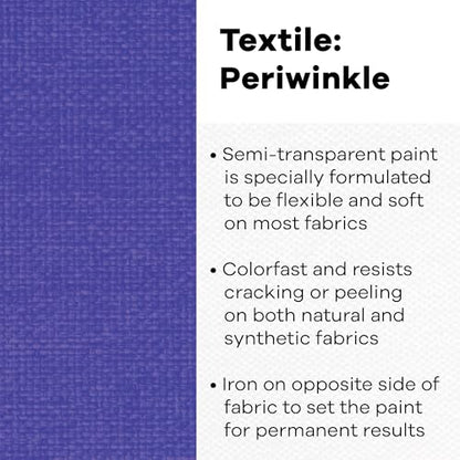 Textile Color Paint Periwinkle - color: Periwinkle, size: 8 Fl Oz (Pack of 1)
