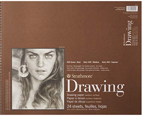 Strathmore (400-7 400 Series Drawing Pad, 14"x17", Ivory/Cream - color: cream, size: 14x17