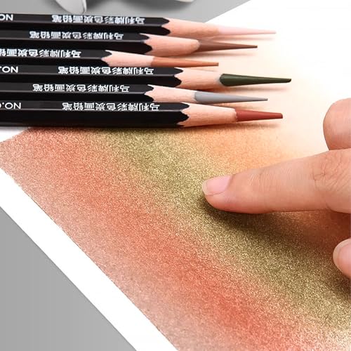 Marie's Professional Charcoal Drawing Set - Premium Artist Sketching Pencils for Portraits & Fine Art - Ideal for Professional Artists & Studio Creation(Grey) - style: Grey (10pcs)