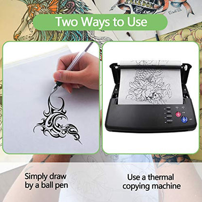 Tattoo Transfer Paper, 35 Sheets Tattoo Stencil Transfer Paper for Tattooing - size: 35 SHEETS