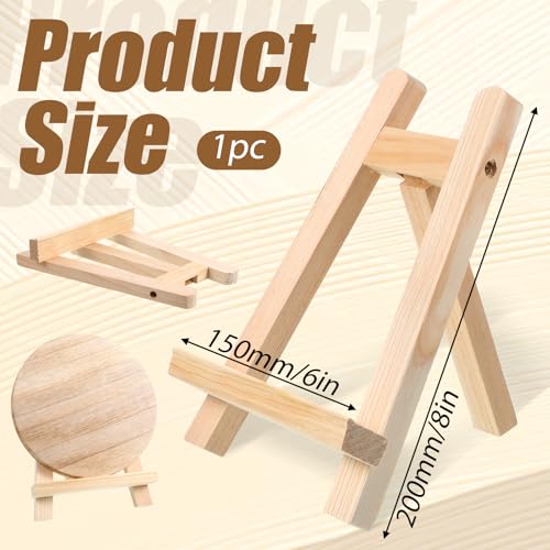 Xthrotsenk 8 Inch Small Easel for Painting Mini Easel Stand Small Tabletop Display Stand Wooden Picture Wooden Picture-Stand Artist Easels for Photos Paintings Crafts