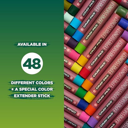 SAKURA XLP25 25-Piece Cray-Pas Expressionist Oil Pastel Set, Assorted Color