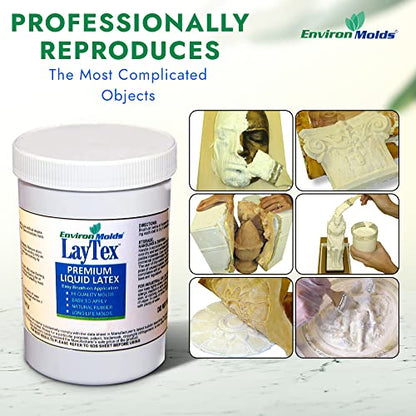 EnvironMolds LayTex Liquid Latex Mold Making Rubber, 1-Gallon