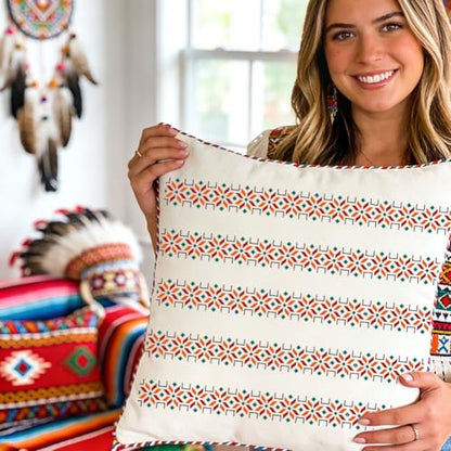 2 Sheets Aztec Patterned Silk Screen Stencil, Tribal Geometric Self-Adhesive Silk Screen Boho Printing Stencils Reusable Mesh Stencil for Painting on Wall, Wood, T-Shirt, Home Craft Decor - style: Aztec Pattern