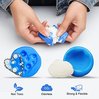 Bundle Set of 15A Silicone Mold Making Kit and 40A Silicone Putty
