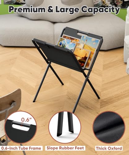 Mocomax Canvas Art Print Rack, Portable Folding Art Display Stand for Painting, Posters, Artwork, Prints, Canvas, Panels, Art Storage Drying Rack in Artist Galleries, Studios, 16.5"Wx18.7"Dx26.3"H (S) - size: Small