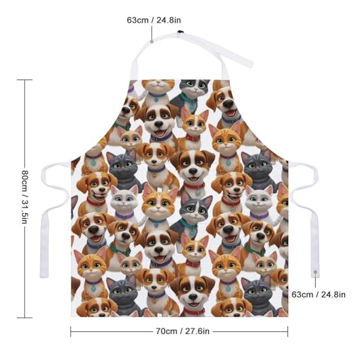 Chef Bib Apron for Restaurant, Anti-Stain with Pocket Adjustable, Cooking Dishwashing Lab Use - color: Style (552)