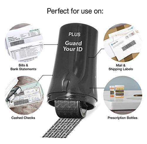 Guard Your ID Advanced Security Roller 2.0 for Identity Theft Prevention Stamping Black - color: Black, size: Regular