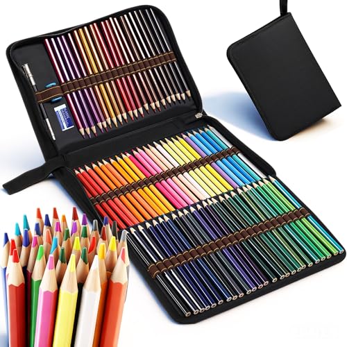 Premium Colored Pencils Set - Artist-Grade, Soft Oil-based Colored Pencils for Vibrant Drawing, Coloring & Sketching, Perfect for Artists, Beginners & Adults (72 pcs)