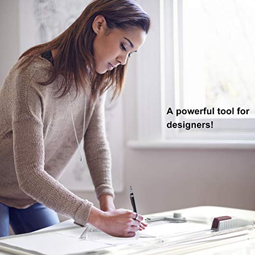 Frylr Metric A3 Drawing Board Drafting Table Multifunctional Drawing Board Table with Clear Rule Parallel Motion and Angle Adjustable Measuring System - size: Metric