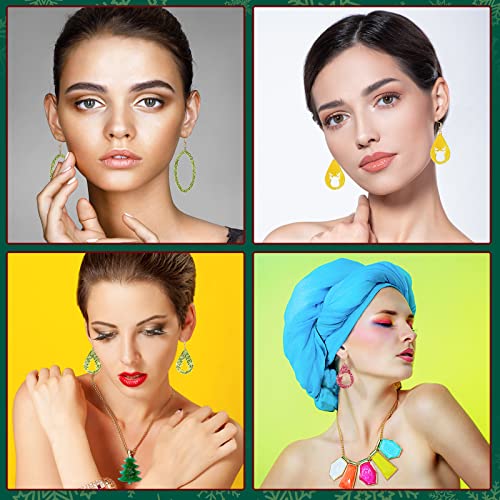 Patelai 4 Pcs Resin Earring Molds Irregular Shaped Earrings Silicone Mold for Epoxy Resin Dangle Drop Jewelry Making Kit for Women DIY Crafts Necklace Pendants Keychain(Snowflake Oval) - style: Snowflake Oval